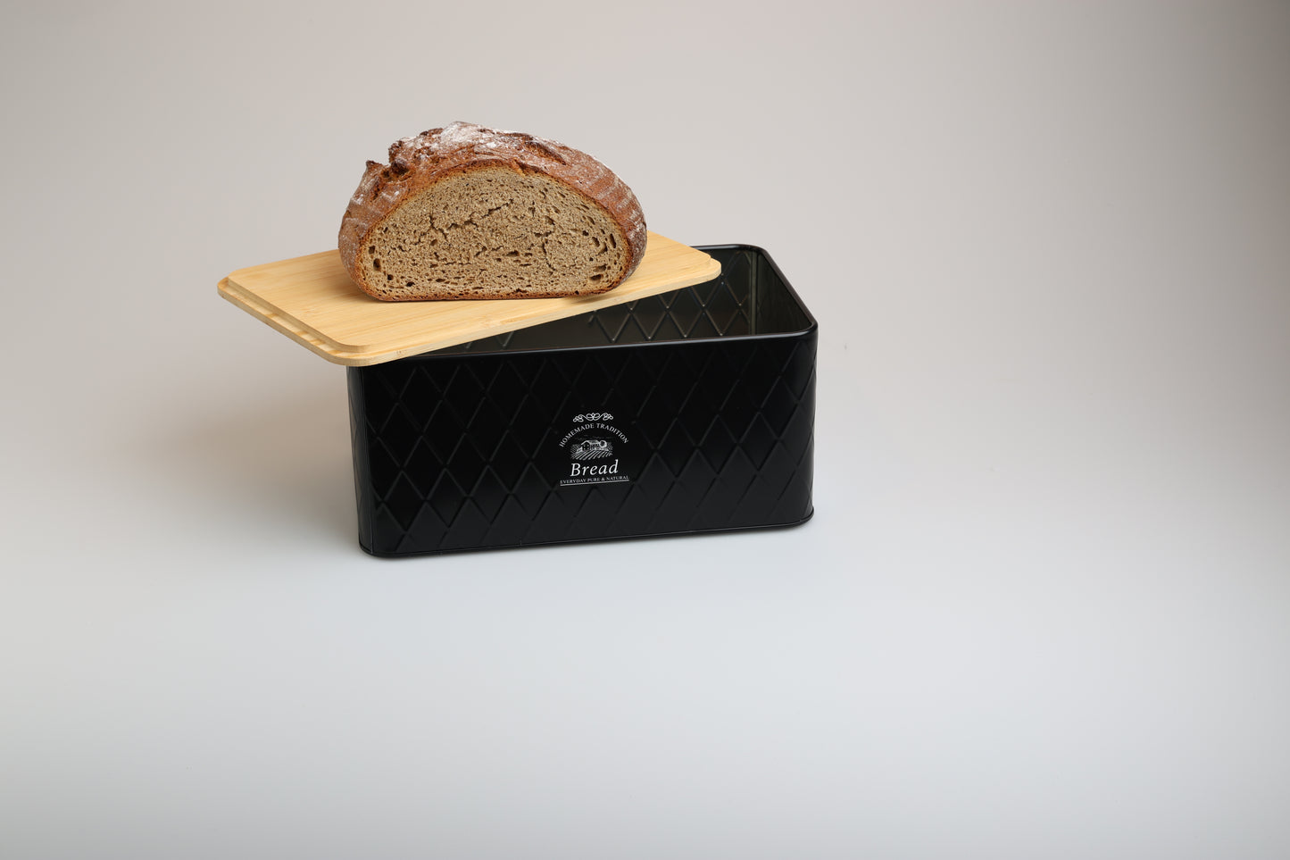 Brotkasten - Rustic Breadvault Black