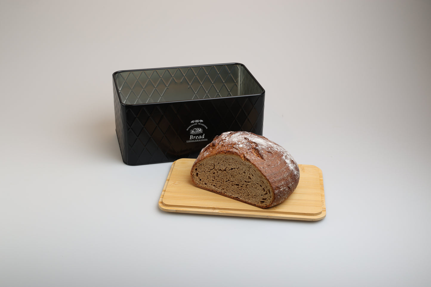 Brotkasten - Rustic Breadvault Black