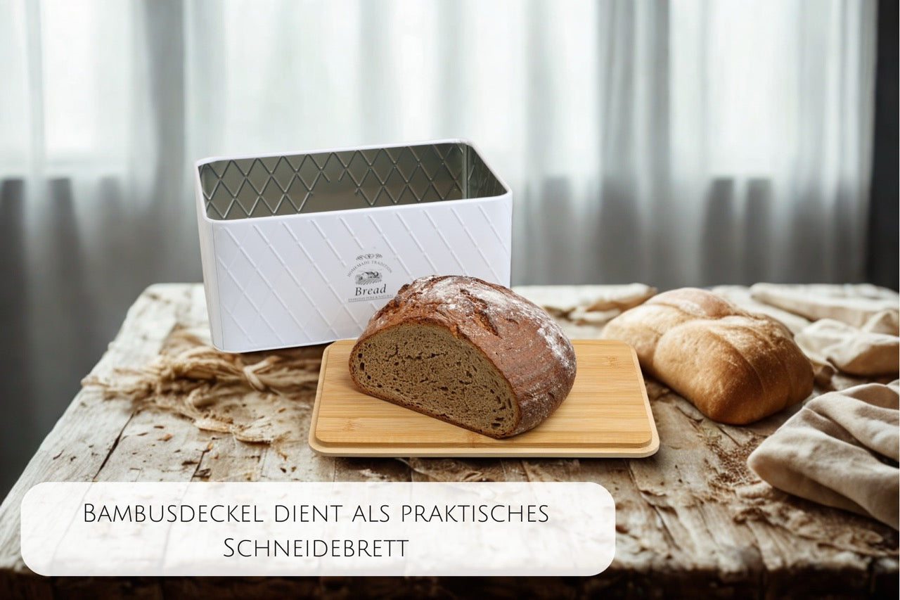 Brotkasten - Rustic Breadvault White