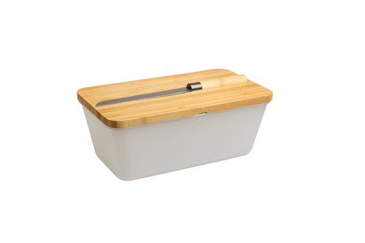 Brotkasten mit Messer - Airlock White