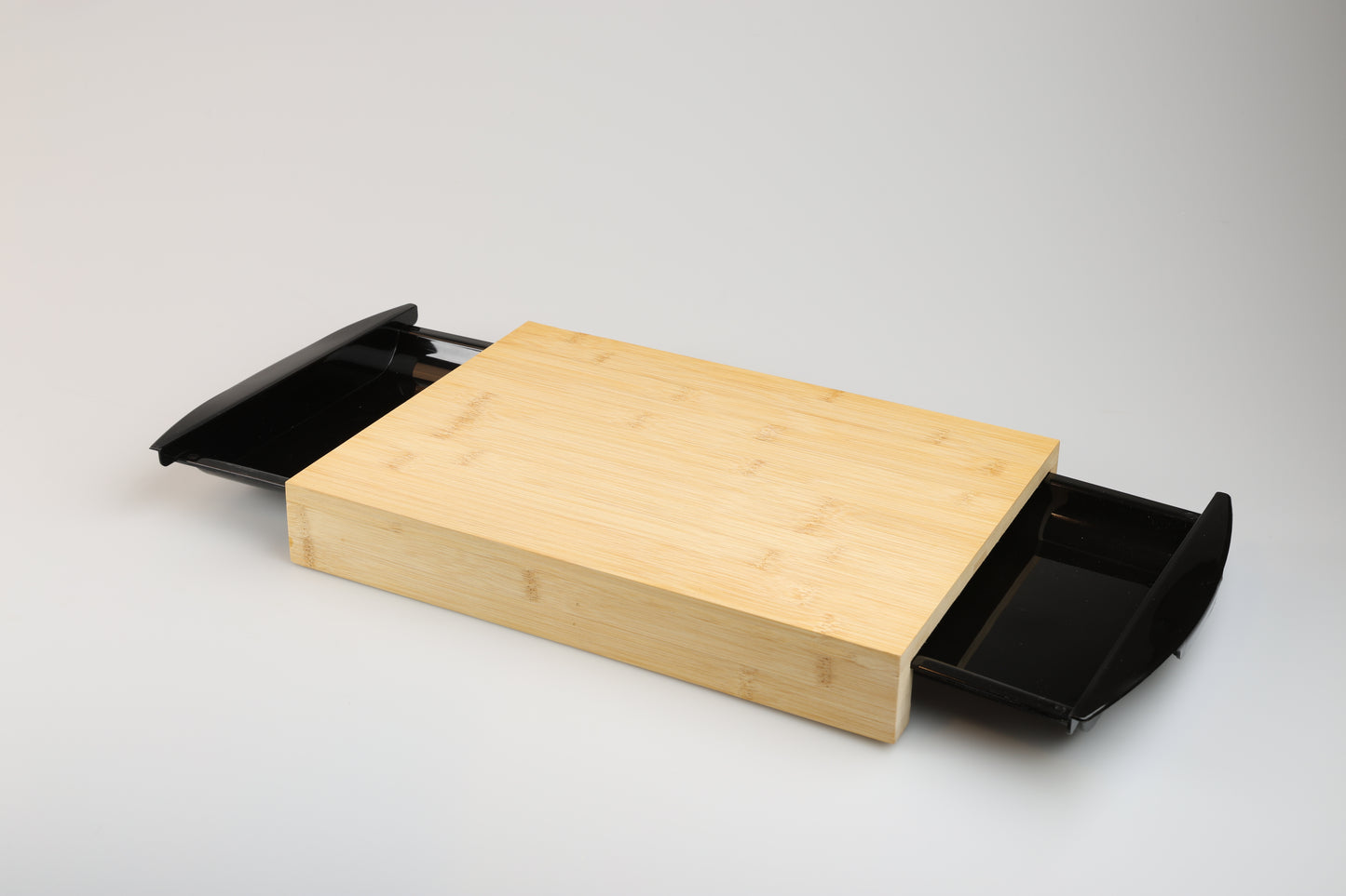 Schneidebrett mit Auffangschalen - Landing Pad - Sideload Black