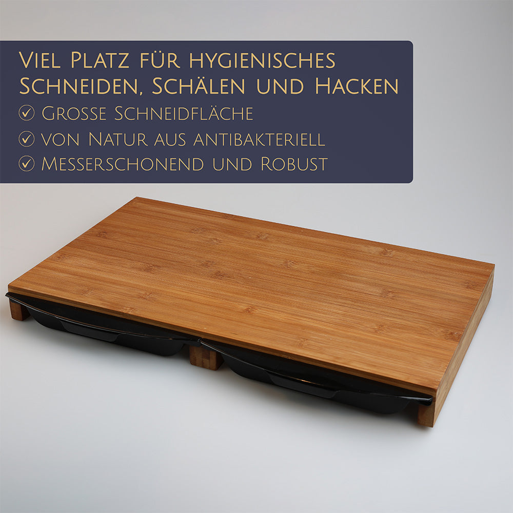 Schneidebrett mit Auffangschalen - Landing Pad