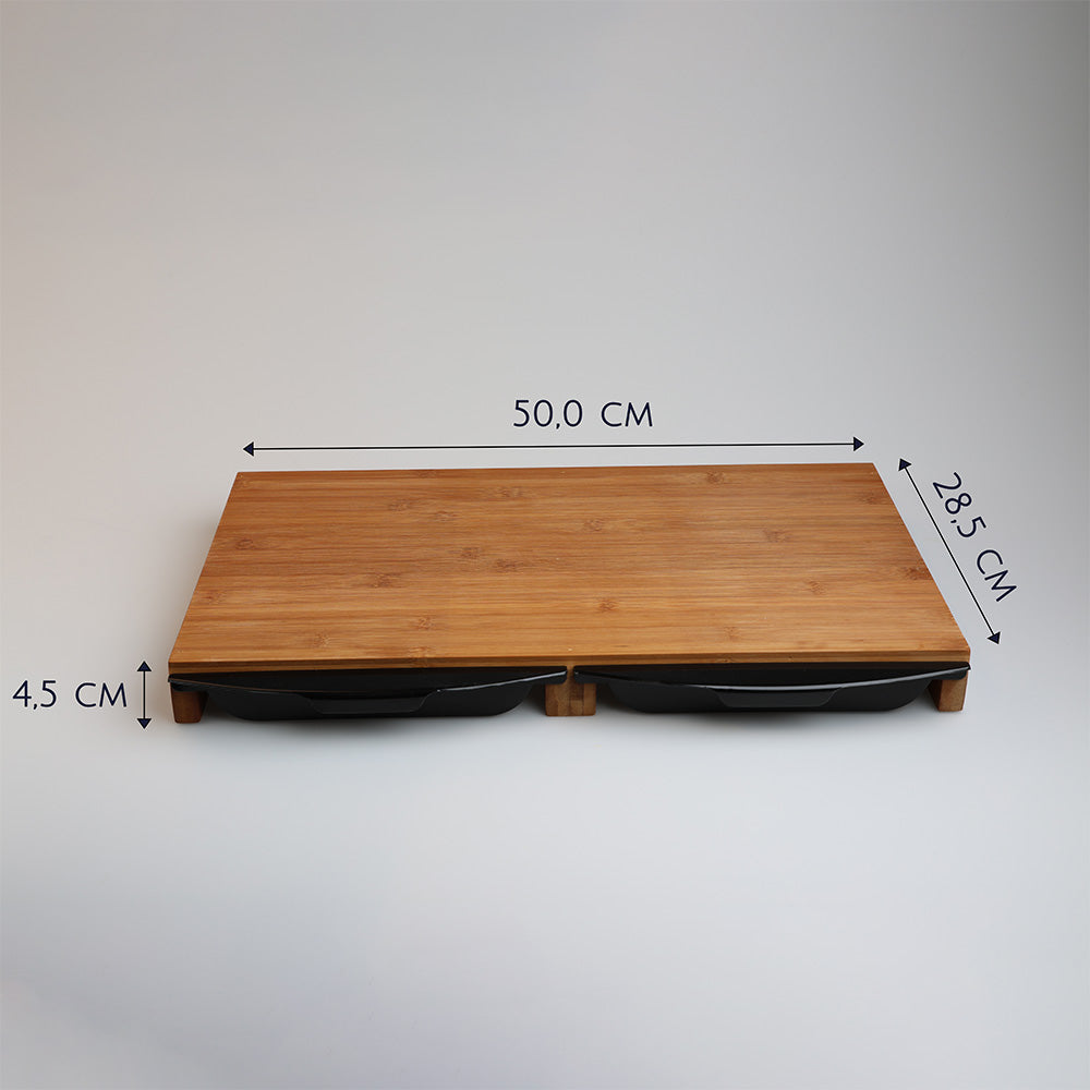 Schneidebrett mit Auffangschalen - Landing Pad