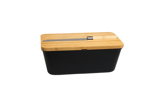 Brotkasten mit Messer - Airlock Black
