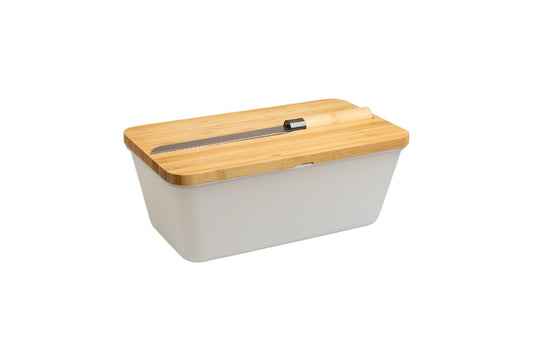 Brotkasten mit Messer - Airlock White