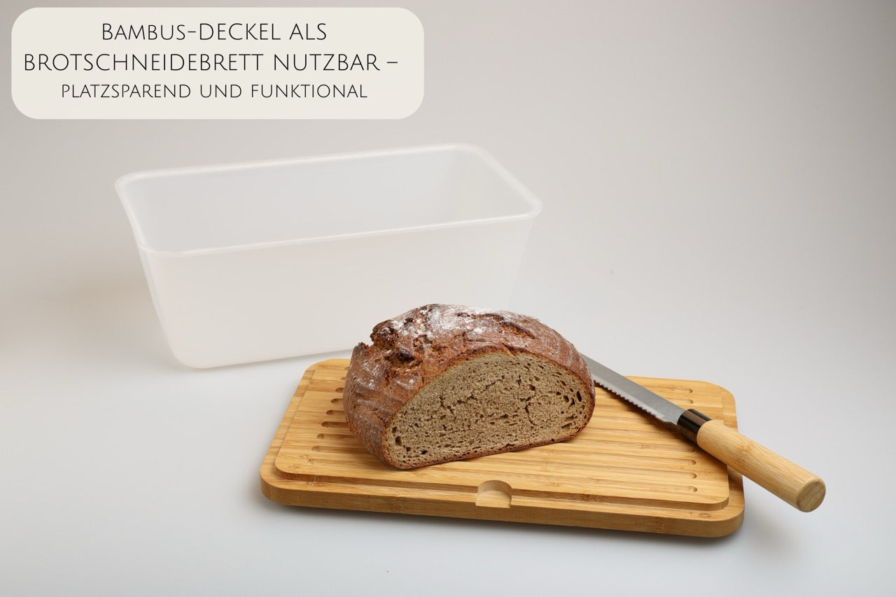 Brotkasten mit Messer - Airlock White